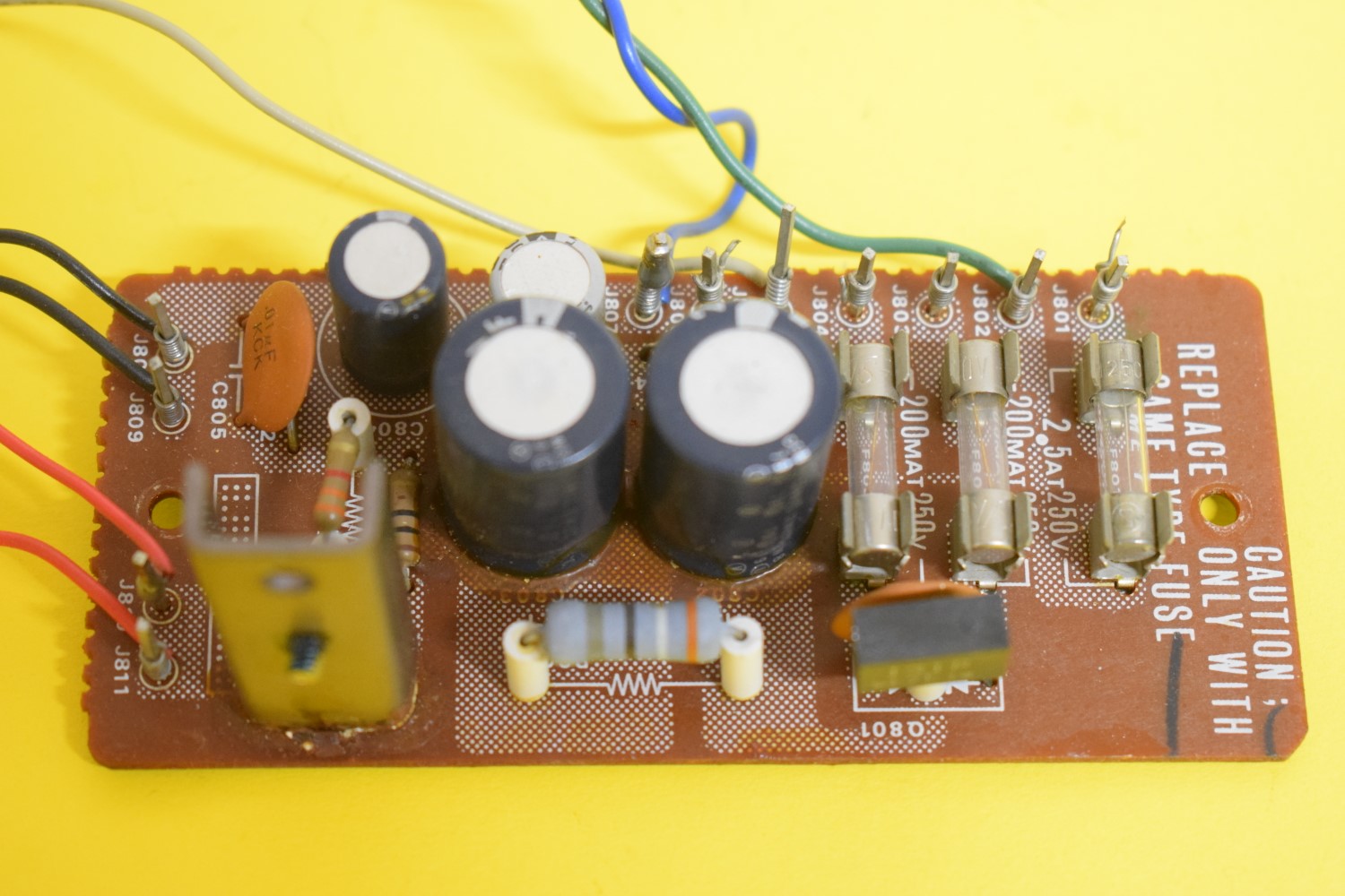 Marantz 2100 Tuner – Power Supply &amp; Fuse Holder Print Plate YK2991062-2  			